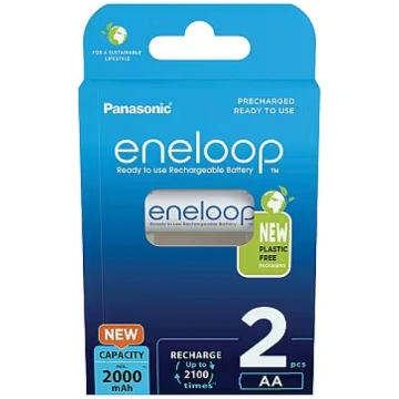 Panasonic Eneloop AA 2000mAh 2 szt (BK-3MCDE/2BE; 
