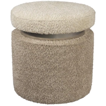 Pufs Sen beige Zuiver, DUTCH BONE, White