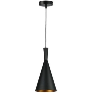 Piekarināmā griestu lampa E27 Pinio , melns + zelt
