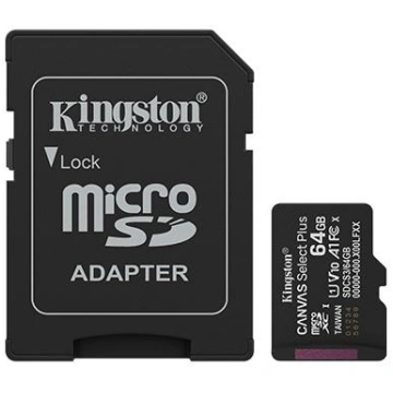Kingston 64GB microSDXC Canvas Select Plus Gen3 10