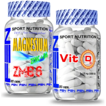 FEN ZMB6 + FEN Vit d, 2 x 120 kaps (vitamīni un mi