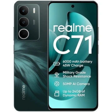 realme C71 viedtālrunis 6+128GB Meža pūce ANEB0FB2