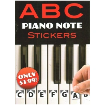 B C Piano Note Stickers