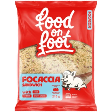 FOCACCIA SENDVIČS AR ŠĶIŅĶI, SIERU UN MAIGO MĒRCI