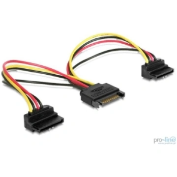Kabelis Gembird SATA power splitter with angled ou