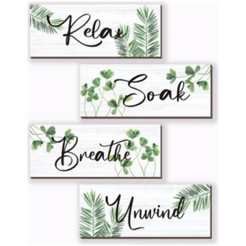 Vannas istabas dekors "Relax Soak Unwind Breathe",