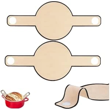 Nicoone Pack of 2 Silicone Baking Mat for Dutch Ov