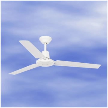 Taisnvirziena balts griestu ventilators ECO INDUS