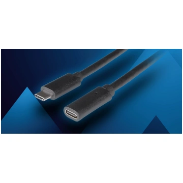 Kabel USB Lanberg USB-C - USB-C 0.5 m Czarny (CA-U