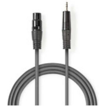 Kabelis Nedis XLR M - 3.5mm M 1.5m