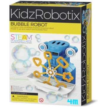 Radošais komplekts Ziepju burbuļu robots 4M KidzRo