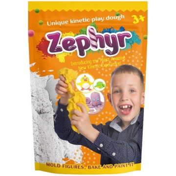 ZEPHYR kinētiskais zefīra plastilīns 300G (BALTS) 