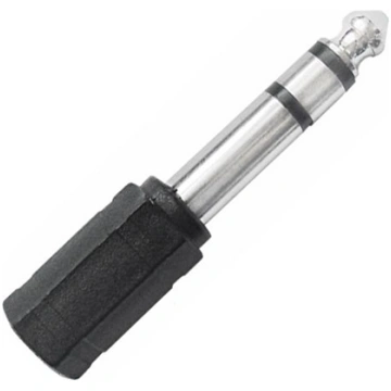 Adapter AV Lech-Pol Jack 6.3mm - Jack 3.5mm czarny