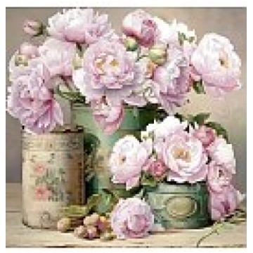 Salvetes dekupāžai "Romantic Peony Cans", 33x33cm,