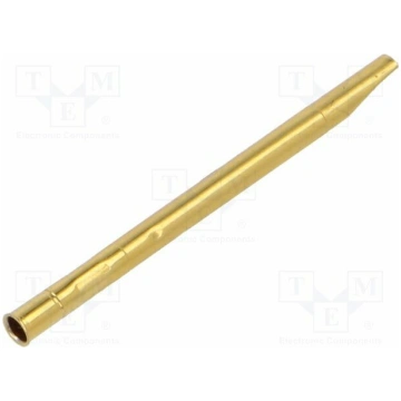 Test probe socket; gold-plated; KS-712; L: 30mm; t