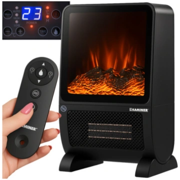 Kaminer Blazeo 2000W elektriskais sildītājs ar lie