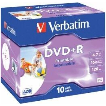 Verbatim Matricas DVD+R AZO 4.7GB 16x Printable ID