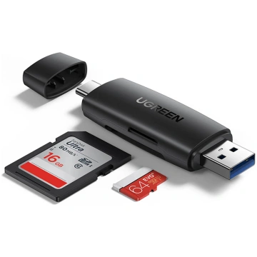 USB / USB-C Card Reader UGREEN CM304, SD - microSD