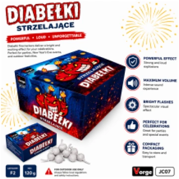 I-Toys Diabelki Art.225661 Petardes spilgtu skaņas