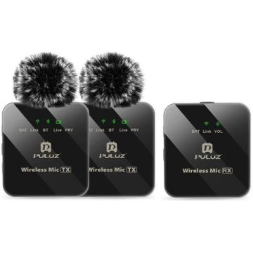 Wireless Lavalier Dual Microphone, OTG USB Type-C,