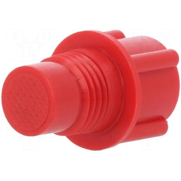 Cartridge cap | red | screwed rod | for dispensing