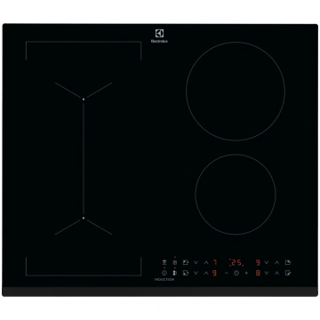 Electrolux indukcijas plīts virsma, iebūv., melna 