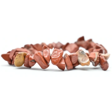 Stretch Red Jasper chips bracelet Minerals Club