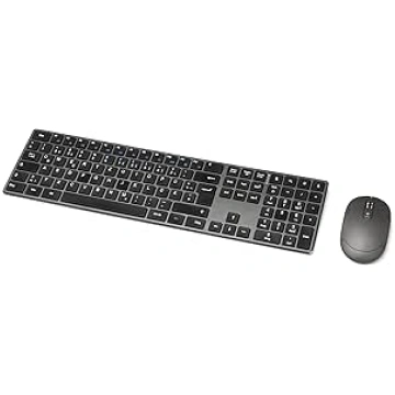 Amazon Basics Wireless Rechargeable Keyboard and M