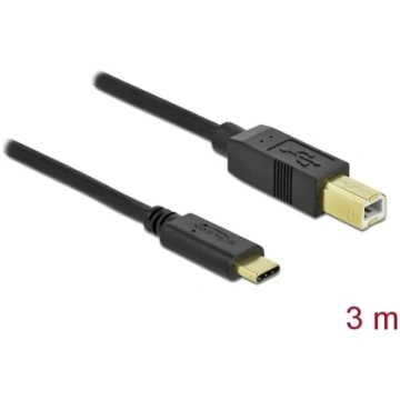 Delock USB 2.0 cable Type-C to Type-B 3 m 83666