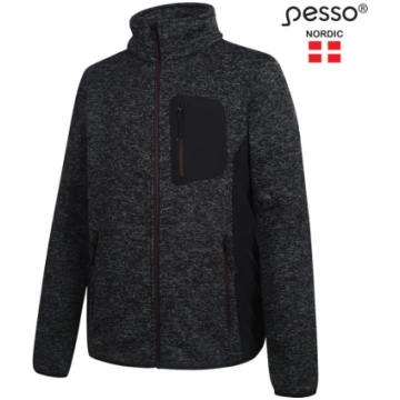 Flīša džemperis Pesso Florence, pelēks