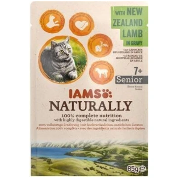 IAMS CAT NATURALLY Senior Lamb konservi kaķiem 85g