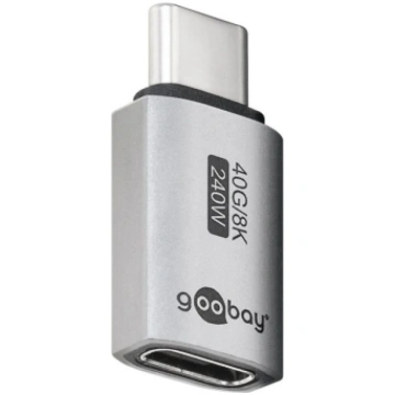 Goobay 74447 USB-C™ Adapter Straight, USB4™ Goobay