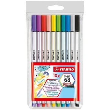 Pochette x 10 otu marķieru STABILO Pen 68 otas
