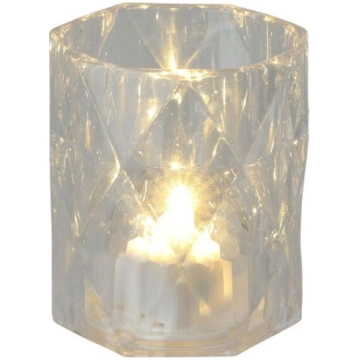 Akrila laterna tealight 6cm svece rezultātā sveču 