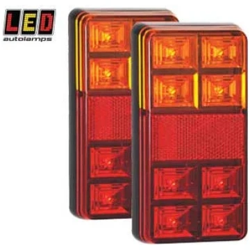 Aizmugurējo LED lukturu pāris, kompakts, 12V LED a