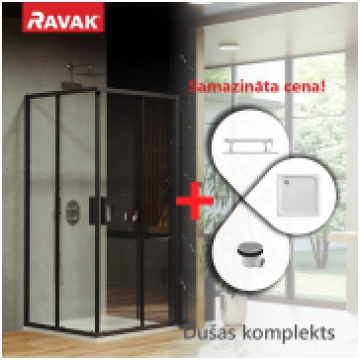 Dušas kabīnes komplekts RAVAK SET10 Dušas stūris B