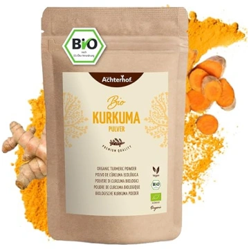 Bioloģiskā kurkuma pulveris, 500 g, kurkuma saknes