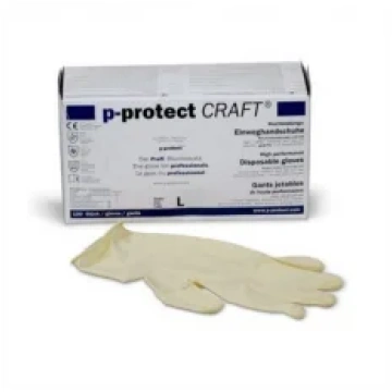 CRAFT caurspīdīgi cimdi L (iepakojumā 100gab) Darb