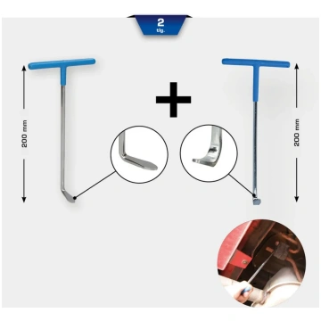 Brilliant Tools Āķu komplekts izpūtēju gumijām, 2 