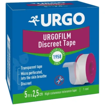URGO FILM caurspīdīgs lentveida plāksteris 5 m x 2