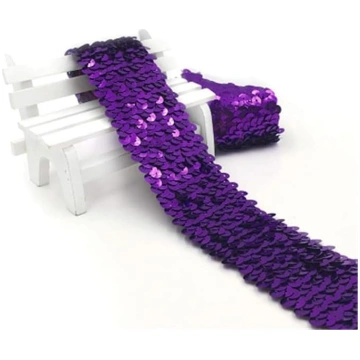 Codulu Flat Sequin robežas mežģīnes elastīgo joslu