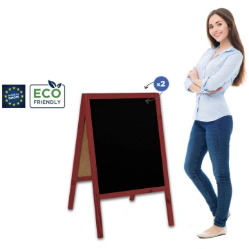 CLASSIC M (60 x 100 cm) A tipa koka stends – tāfel