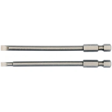 SCREWDRIVER BITS 1/4", 2pc : 4X100MM; 5X100MM (YT-