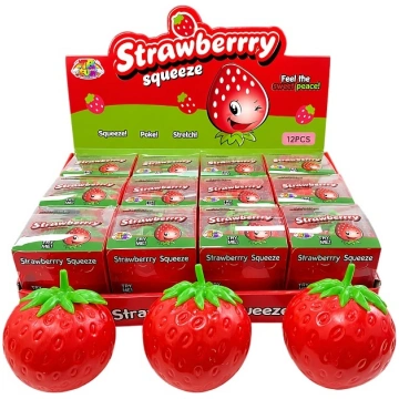 Rotaļlieta SQUISHY STRAWBERRY
