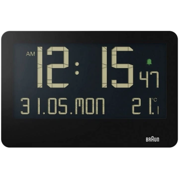 Braun Braun BC 14 black Quartz Wall Clock digital 