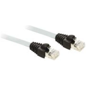 cable for Modbus serial link, Zelio logic, 2 x RJ4