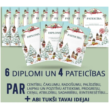 Diplomi un Pateicības Ziemassvētku noskaņās