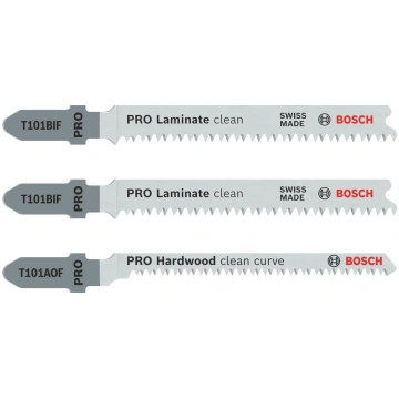 3 figūrzāģa asmeņi laminātam, T-kāts, kompl., Figū