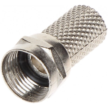 CONNETTORE F A VITE PER CAVO DA 6,8 mm CON ANELLO 