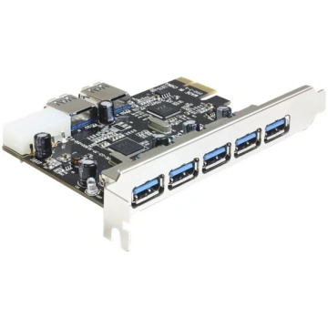 Delock PCI Express Card > 5 x external + 2 x inter